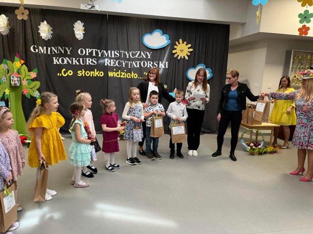 Gminny Optymistyczny Konkurs Recytatorski  „Co Słonko Widziało…” – wiersze Marii Konopnickiej