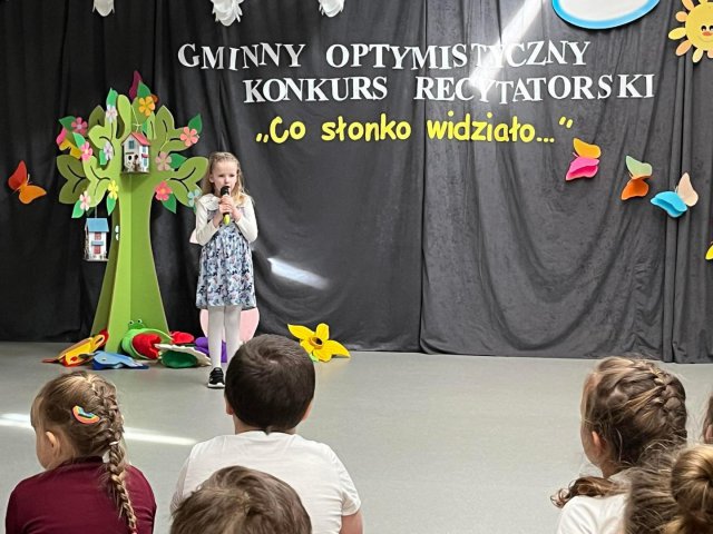 Gminny Optymistyczny Konkurs Recytatorski  „Co Słonko Widziało…” – wiersze Marii Konopnickiej