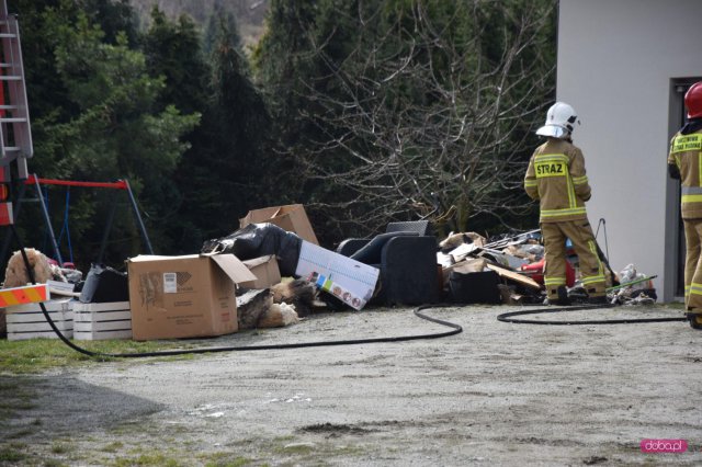 Pożar Pod Lasem w Bielawie