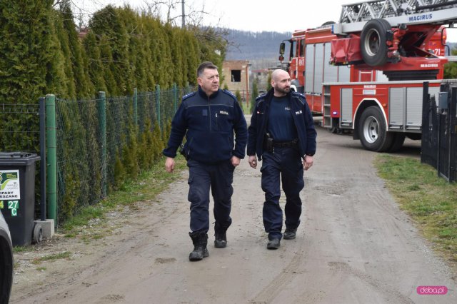 Pożar Pod Lasem w Bielawie