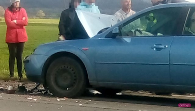 Zderzenie trzech pojazdów w Mościsku
