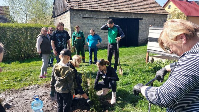 Posadzili drzewa w Słupicach