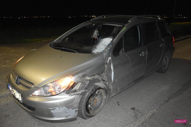 Wypadek na drodze Dzierżoniów - Pieszyce