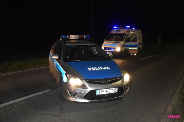 Wypadek na drodze Dzierżoniów - Pieszyce