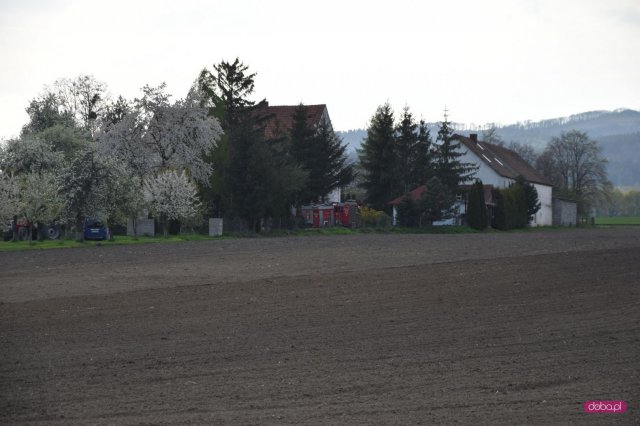 Pożar stodoły w Olesznej