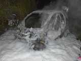Spłonął samochód w Piławie Górnej