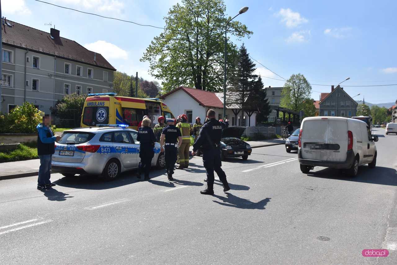 Wypadek na Piastowskiej w Bielawie