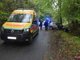 18-latka uderzyła samochodem w drzewo. Akcja ratunkowa na drodze Rościszów - Walim!