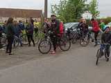 Łagiewniccy dzielnicowi na rajdzie rowerowym „Odjazdowy Bibliotekarz”