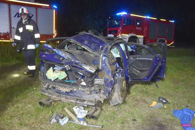 Wypadek młodych osób w Jodłowniku