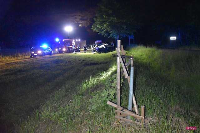 Wypadek młodych osób w Jodłowniku