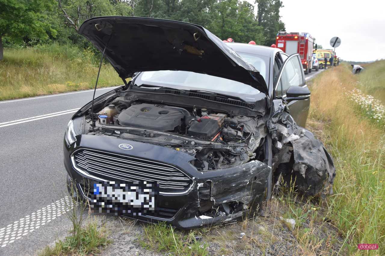 Wypadek na drodze Dzierżoniów - Łagiewniki