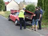 Pijany kierowca toyoty uderzył w przepust 