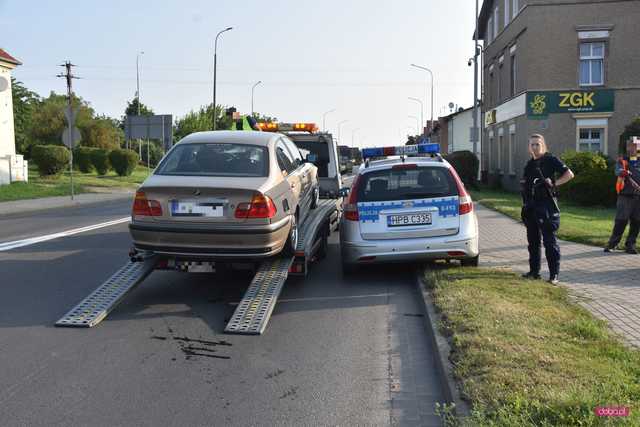 Bmw uderzyło w lampę