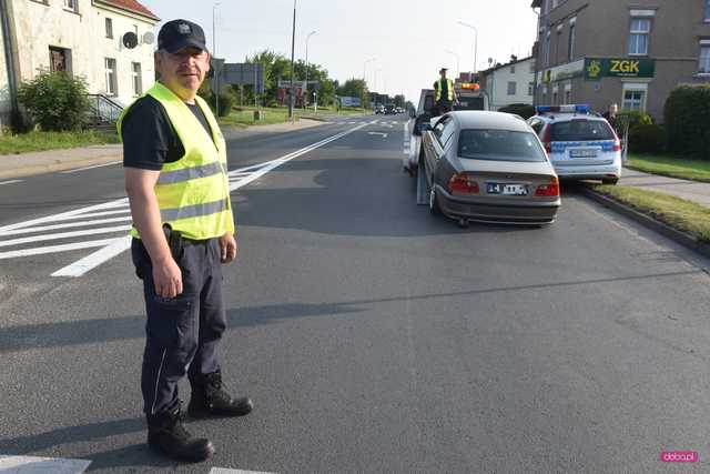 Bmw uderzyło w lampę