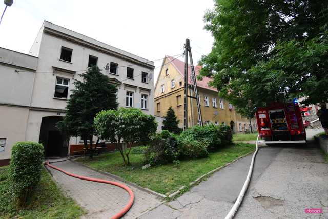 Pożar na Kościelnej w Dzierżoniowie
