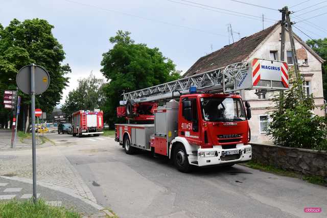 Pożar na Kościelnej w Dzierżoniowie