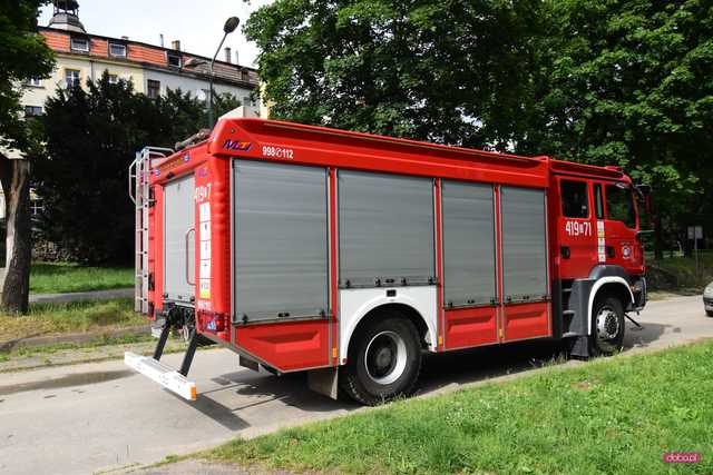 Pożar na Kościelnej w Dzierżoniowie