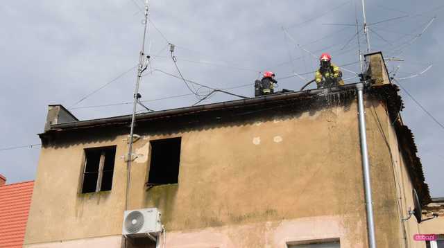 Pożar na Kościelnej w Dzierżoniowie