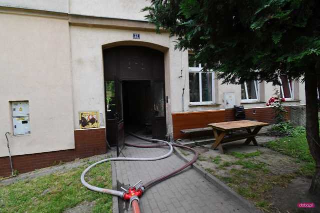 Pożar na Kościelnej w Dzierżoniowie