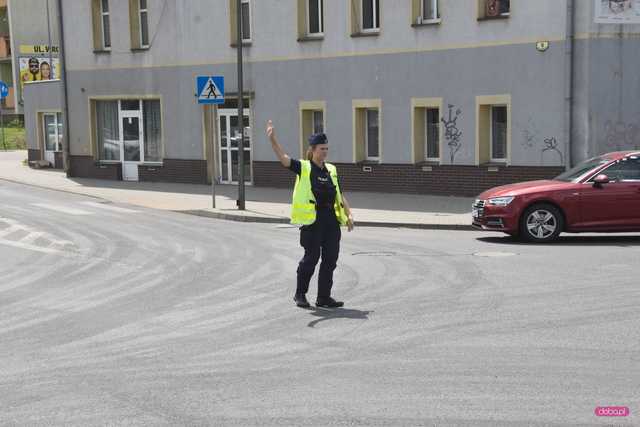 Pożar citroena w Dzierżoniowie
