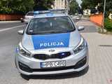 Pożar citroena w Dzierżoniowie