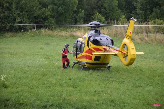 Wypadek w Stoszowie. Interweniowało Lotnicze Pogotowie Ratunkowe!