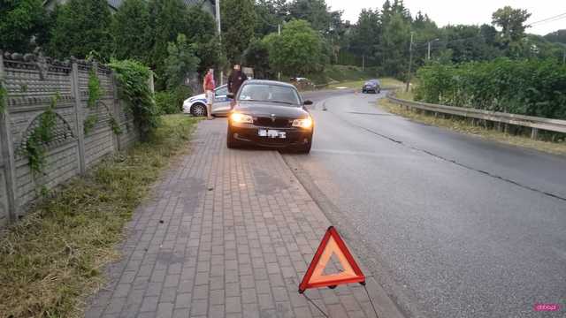 Zderzenie pojazdów w Piławie Dolnej