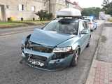 Zderzenie volvo z fordem w Pieszycach