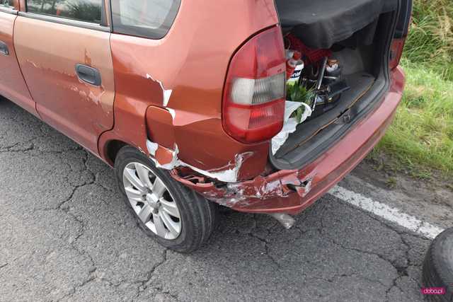 Pijany kierowca mitsubishi uderzył w peugeota