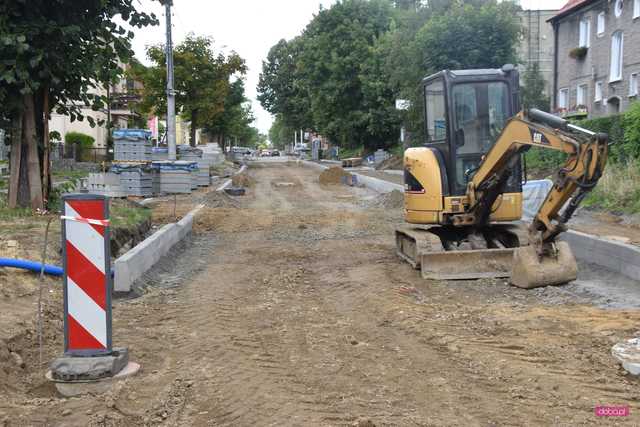 Dzierżoniów: ulica 11 Listopada w przebudowie