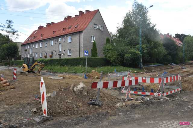 Dzierżoniów: ulica 11 Listopada w przebudowie