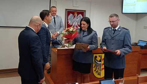 Policjanci wyróżnieni przez władze Piławy Górnej
