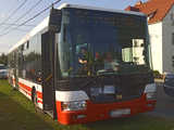 Kolizja autobusu i osobówki w Piławie Dolnej