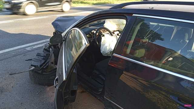 Wypadek na ósemce w Cieszycach