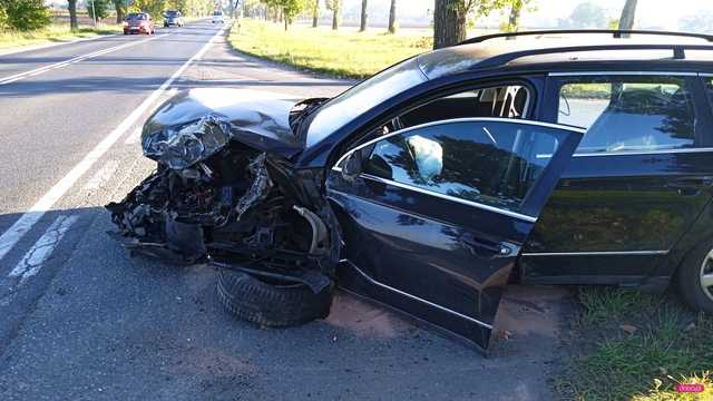 Wypadek na ósemce w Cieszycach