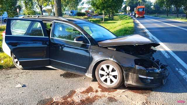 Wypadek na ósemce w Cieszycach