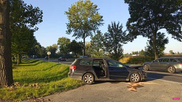 Wypadek na ósemce w Cieszycach