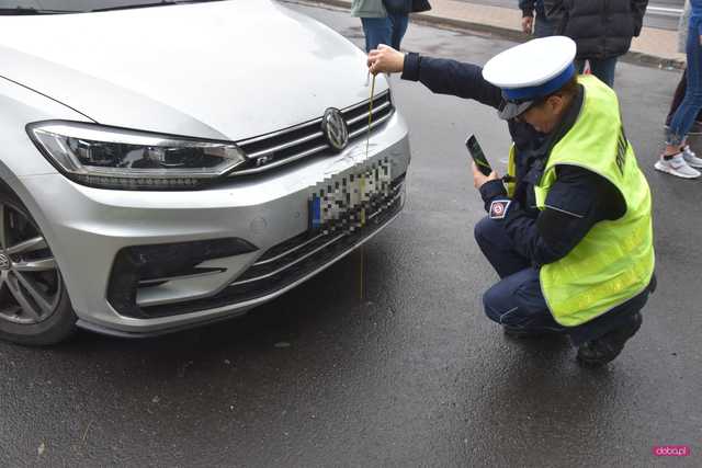 Zderzenie trzech samochodów na ósemce w Łagiewnikach