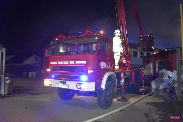 Pożar zakładu w Dzierżoniowie
