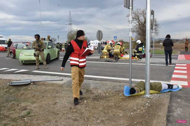 Akcja służb na obwodnicy Dzierżoniowa