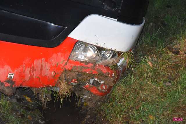 Autobus wypadł z drogi Niemcza - Dzierżoniów