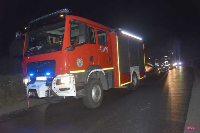 Autobus wypadł z drogi Niemcza - Dzierżoniów