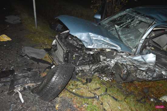 Groźny wypadek na drodze Dzierżoniów -  Dobrocin