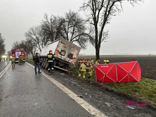 Wypadek śmiertelny na drodze Łagiewniki - Radzików