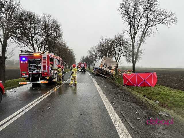 Wypadek śmiertelny na drodze Łagiewniki - Radzików