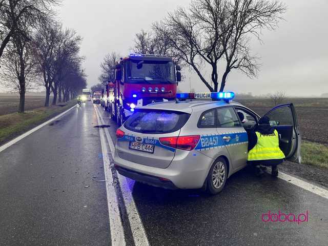 Wypadek śmiertelny na drodze Łagiewniki - Radzików