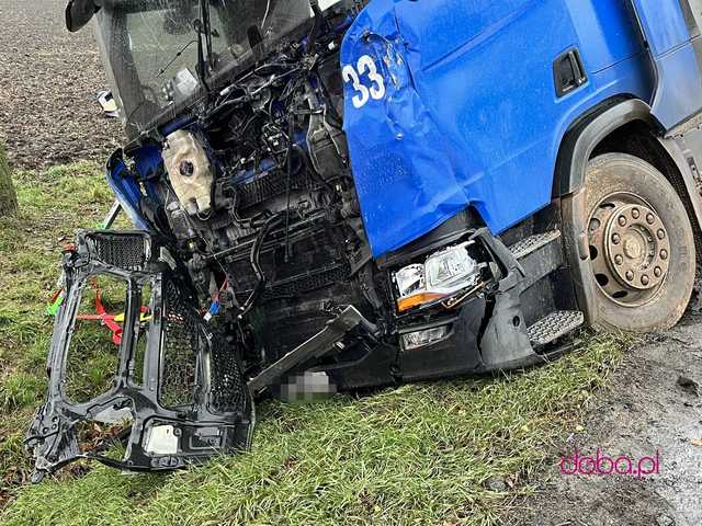 Wypadek śmiertelny na drodze Łagiewniki - Radzików
