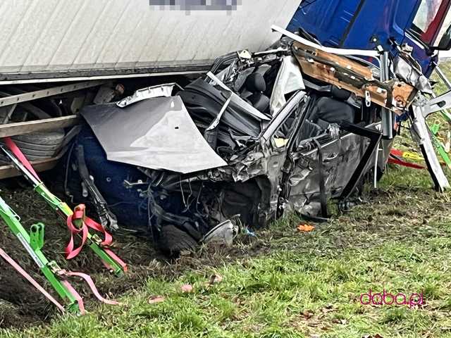 Wypadek śmiertelny na drodze Łagiewniki - Radzików