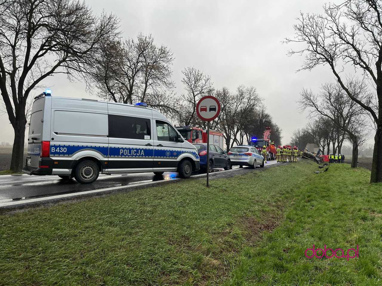 Wypadek śmiertelny na drodze Łagiewniki - Radzików